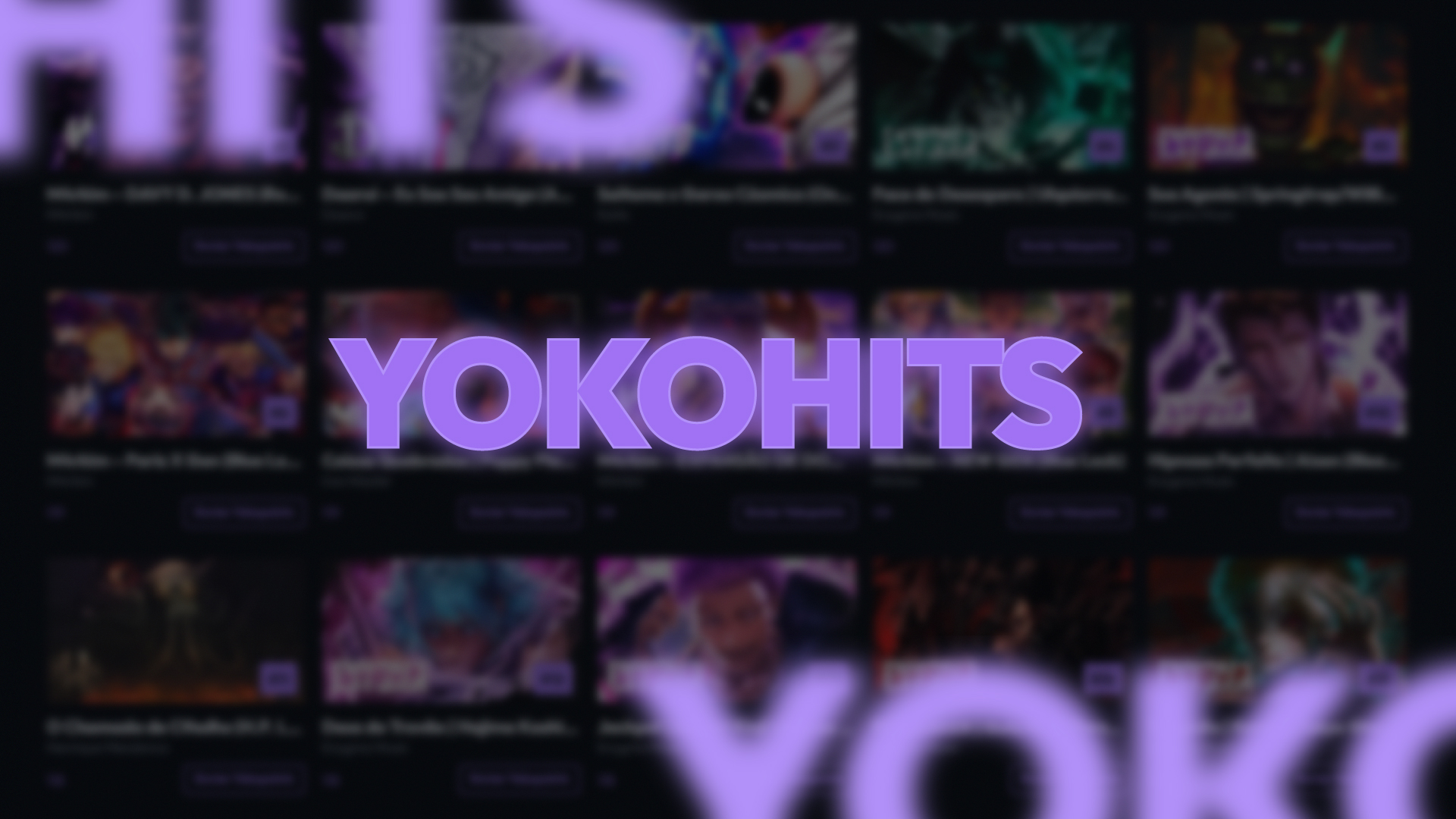 Tela do YokoHITS com ranking de músicas apoiadas pela comunidade por meio dos YokoPoints.